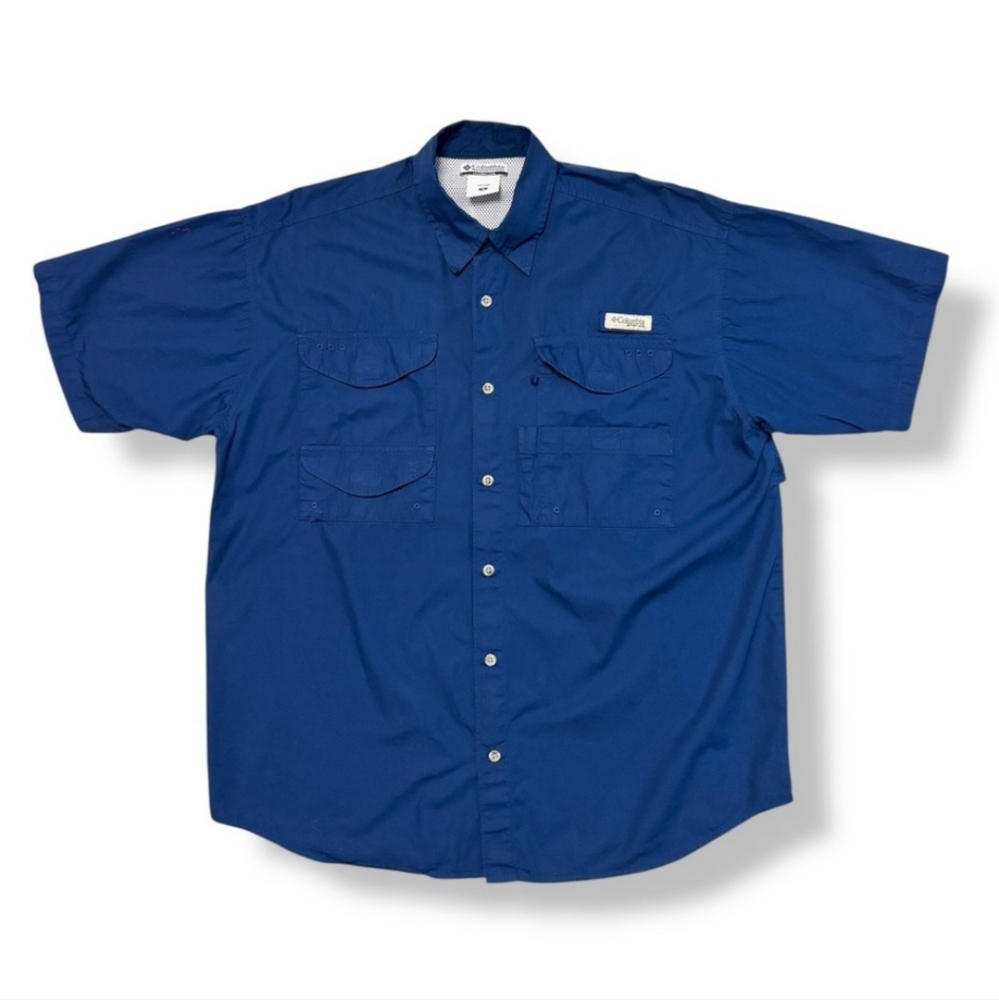 COLUMBIA PFG Bonehead Short Sleeve Button Down Shirt
